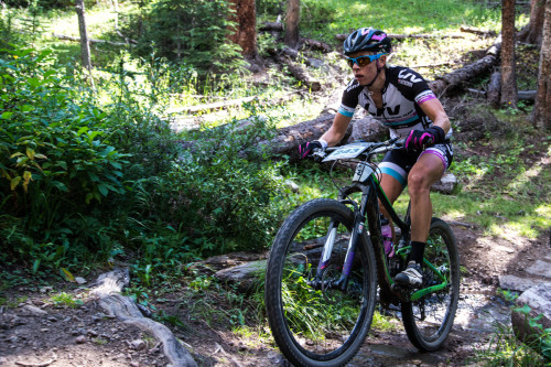 Serena Gordon carried on through a rough stage suffering a couple flat tires and finishes 4th. Photo by Liam Doran
