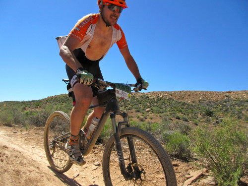 Sam Sweetser finishes up after 6 hours and 80 miles in Frog Hollow