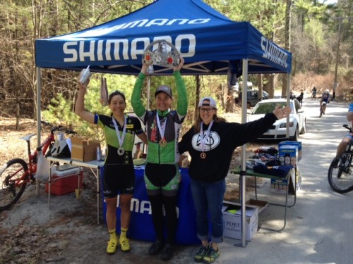 Pro women's podium