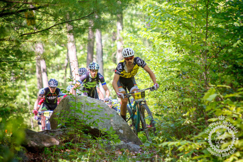 Payson McElveen (Competitive Cyclist) leads through an early section of singletrack in stage 2 of the NoTubes Trans-Sylvania Epic. Photo by Trans-Sylvania Epic Media Team