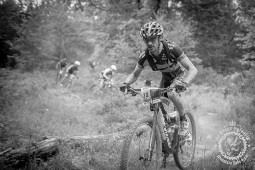 Dan Timmerman (Riverside Racing) leads a group through an enduro segment at the NoTubes Trans-Sylvania Epic. Photo by: Trans-Sylvania Epic Media Team