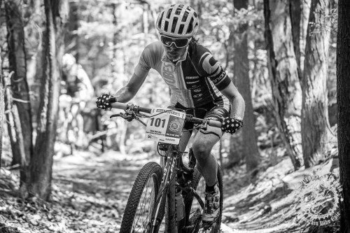 Vicki Barclay (Stan’s NoTubes Elite Women’s Team) picks her way up a steep singletrack climb in the NoTubes Trans-Sylvania Epic. Photo by Trans-Sylvania Epic Media Team