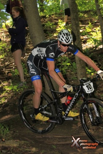 Tristan Schouten on the switchbacks. Photo By: Extreme Photography