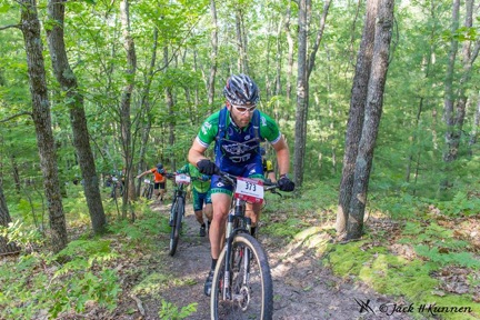 Mike Simonson grinds his way up the Fire Tower Hill. Photo by Jack Kunnen