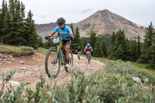 Evelyn Dong takes the lead for the day solidifying her lead in the GC. Photo by Eddie Clark