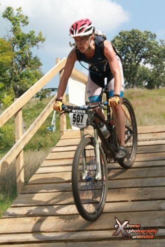 Lindsay Guerra (Vision Cycling) Flies over the Loft and Shove Bridge 