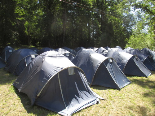 Tent city for the first 3 days of the race. 