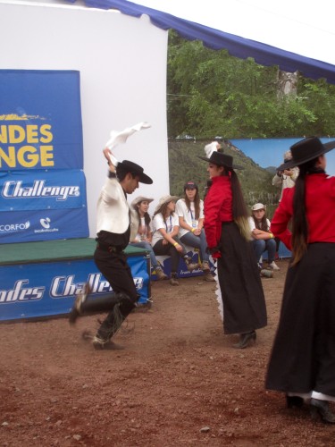 Traditional Chilean dance to kick off the race. Photo by: Shannon Boffeli