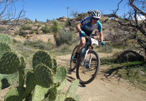 Brian Alders winds it up in the Arizona desert. Photo by: Shannon Boffeli