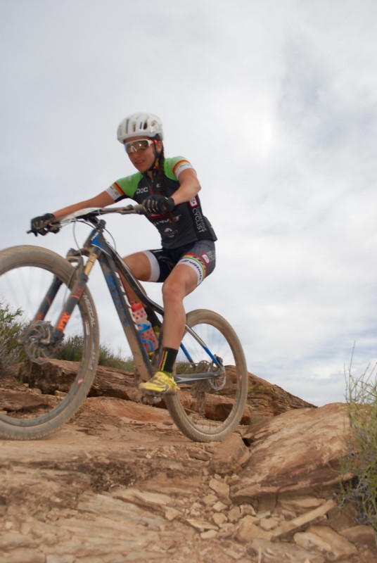 Rachel Anders put down a solid effort in second and highlighted a good showing for the Competitive Cyclist dev program. Photo by: Shannon Boffeli