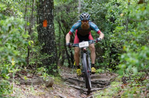 Thomas Turner on his way to a win in the Pisgah 111k