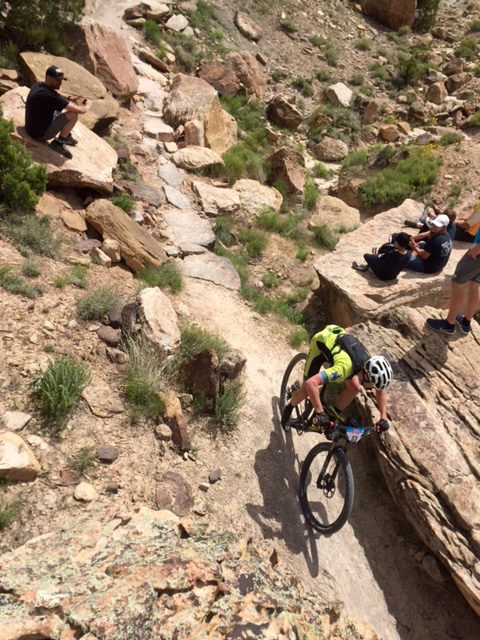 George Flynn (Hoback Sports) puts on a show for the spectators. Photo by Shannon Boffeli