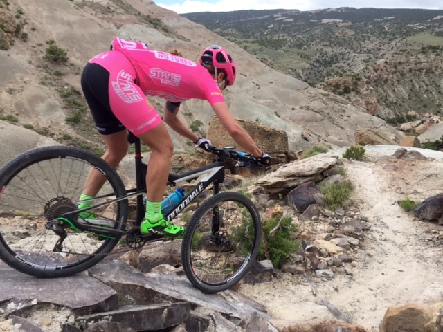 Mical Dyck (NoTubes) drops in on Andy's Loop. Photo by Shannon Boffeli