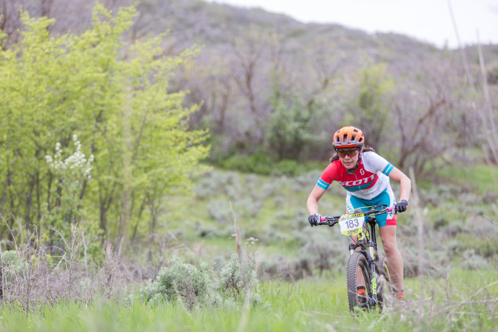 Nicole Tittensor led most the day in Soldier Hollow. Photo by: Angie Harker/Selective Vision