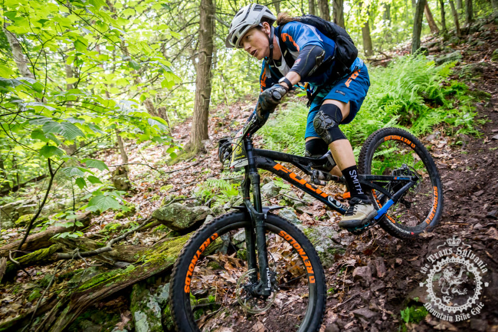 Meggie Bichard (Fuji Bikes) crushed the women’s enduro all week long at the NoTubes Trans-Sylvania Epic, winning the enduro classification. 