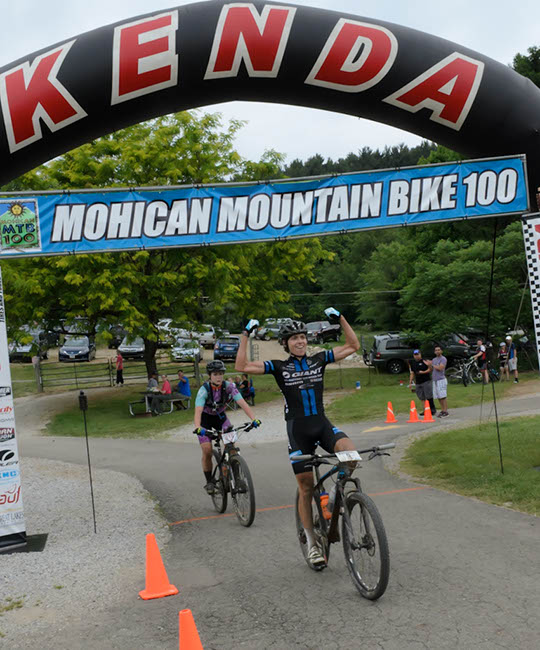 Dylan Johnson strikes a triumphant pose as he takes another NUE win for 2016. Photo by: Butch Phillips Photography