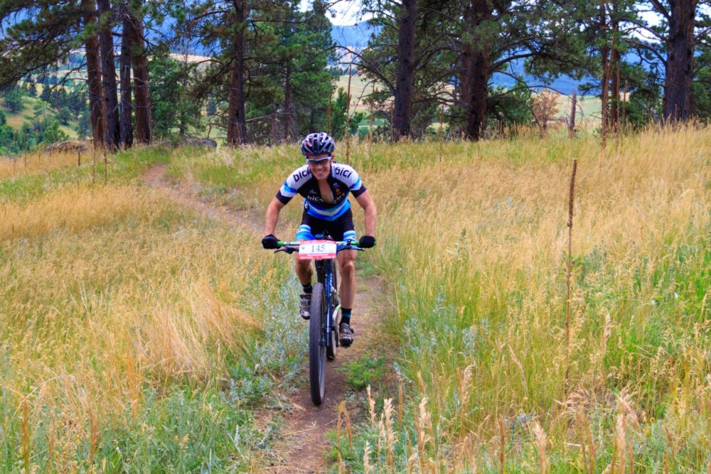 Jamie Lamb prevailed at the Tatanka 100.  Photo by John Bush