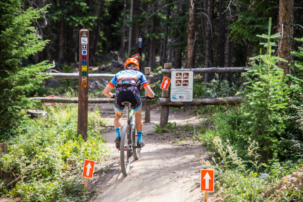 Riders crisscrossed dirt roads on the run-in to the finish of stage two, with course designers opting for singletrack over, sometimes more direct, fire-road. Always. Photo by Liam Dorian