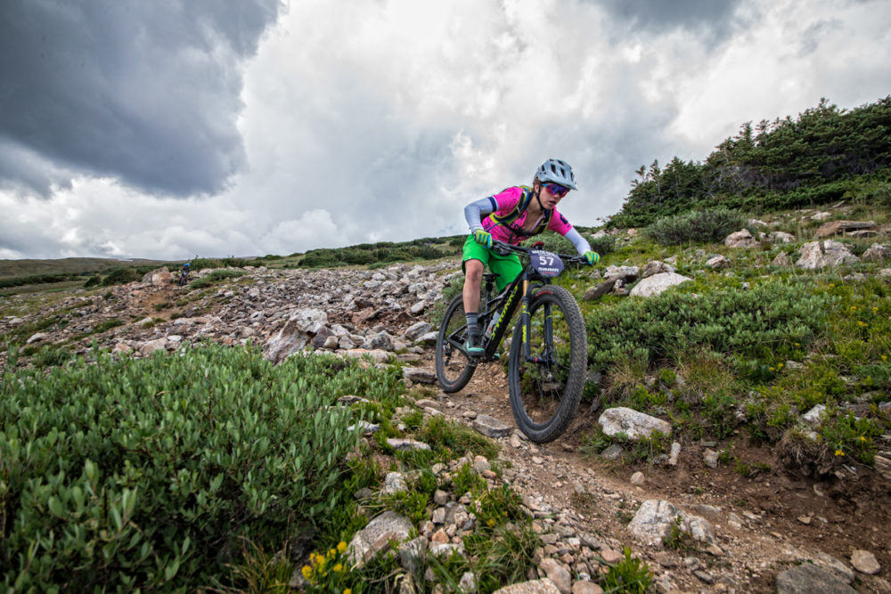 Amy Krahenbuhl has shown a dominating performance in the Women’s race and currently has a lead of of nearly 54-minutes. Photo by: Liam Doran