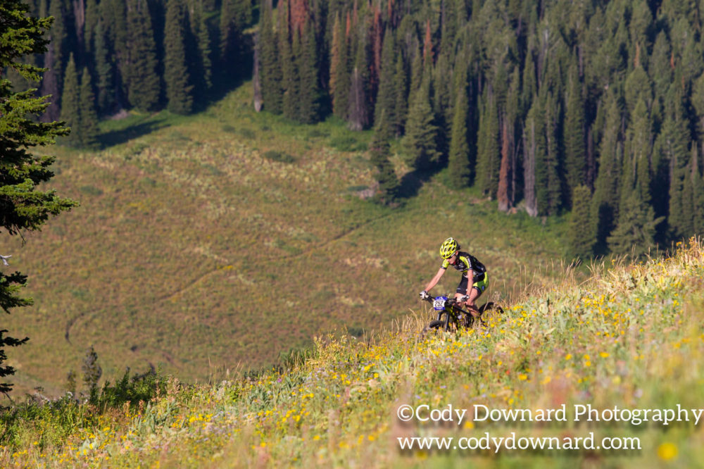 Karen Jarchow climbs her way through Action Jackson. Photo by: Cody Downard Photography