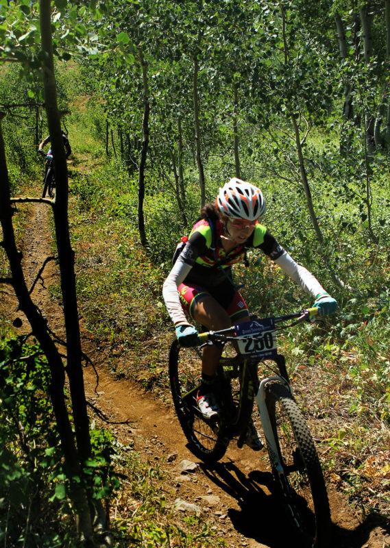 Jen Hanks battling for a top spot at Pierre's Hole. Photo by: Jakes Hawkes