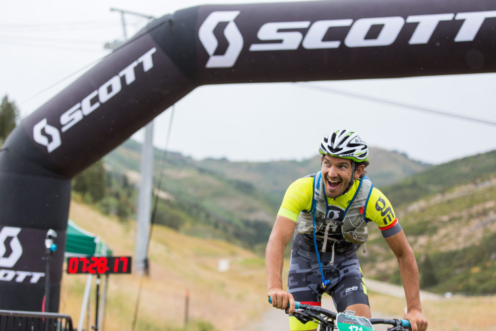 Jon Russell was all smiles all day but especially at the finish line. Photo by: Selective Vision