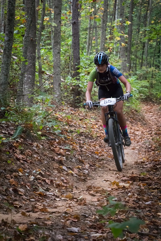 Carla Williams descends on Jake Mountain. Photo by: Dashing Images LLC