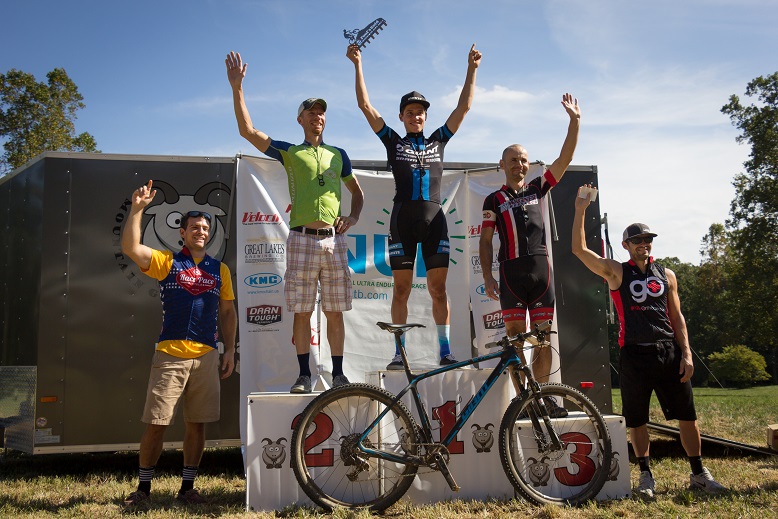 Dylan Johnson stands on top of the Fool's Gold podium. Photo by: Dashing Images LLC