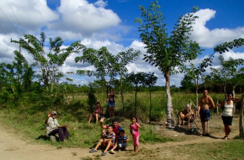 Farms and children greeted us around every corner 